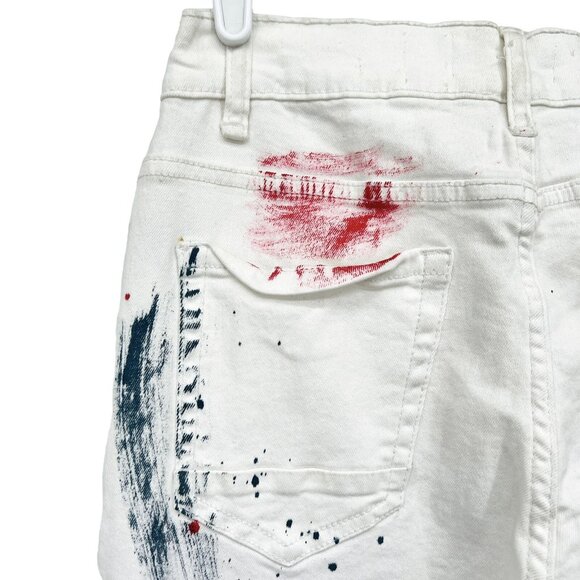 NWT REGAL EXCHANGE Men Super Stretch Distressed Slim Jeans Size 28x32  (W27xL30) - Picture 7 of 12